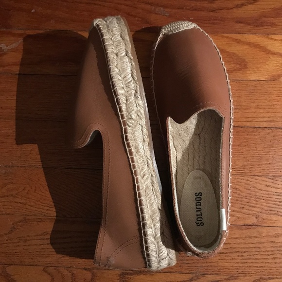 Soludos Shoes - New Soludos Leather Platform Espadrilles - 8 1/2